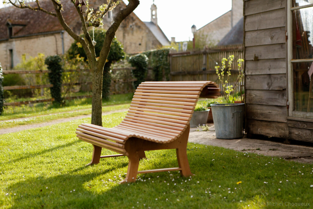 Banc de jardin (alisier) 75 x 142 x 80 cm